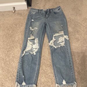 Cello Blue Distressed Jeans